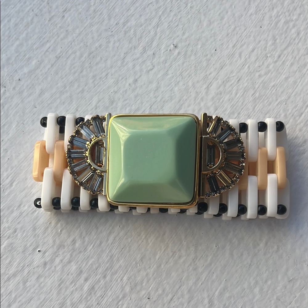 Marni Bracelet, authentic, Vintage Style with Green and Gold Accents